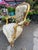 Gold Vintage French Louis XV Style Gold Giltwood Tapestry Arm Chairs- a Pair For Sale - Image 8 of 12