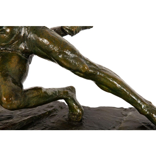 “The Lock” Antique Art Deco French Bronze Sculpture by Pierre Le Faguays For Sale - Image 9 of 18