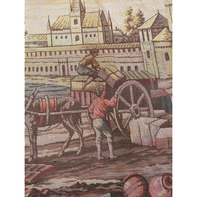 French Aubusson Style Jacquard Tapestry, 1950s For Sale - Image 9 of 14