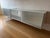 **Volare Illuminated Glass Credenza by Team By Wellis (Switzerland)** A rare and striking Volare credenza by exceptional...