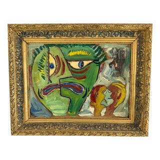 Billy Good, Abstract Composition, 1949, Oil Painting on Wood Panel For Sale