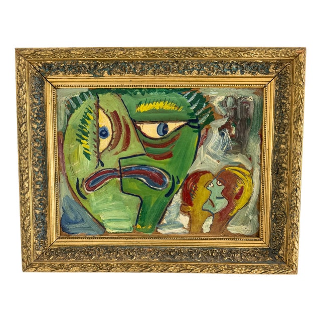 Billy Good, Abstract Composition, 1949, Oil Painting on Wood Panel For Sale