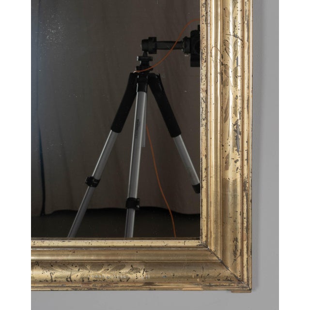French French Louis Philippe Style Gilded Mirror 23.25"w X 30.5h For Sale - Image 3 of 6