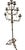 2000 - 2009 Vintage Florentine Style Gilt Wrought Iron Floor Candelabra For Sale - Image 5 of 12