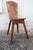 Superb Art Nouveau chair in light walnut carved with ivy leaves. Beautifully crafted. Cabinetmaker identified.