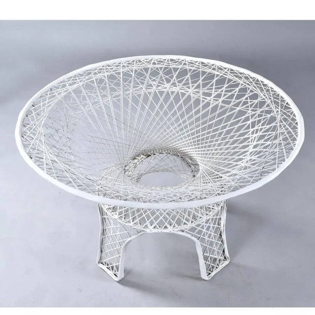 Restored Russell Woodard Vintage Spun Fiberglass Outdoor Dining Set For Sale - Image 10 of 12