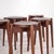 Brown Vintage Japanese Stools, 1980s, Set of 6 For Sale - Image 8 of 16