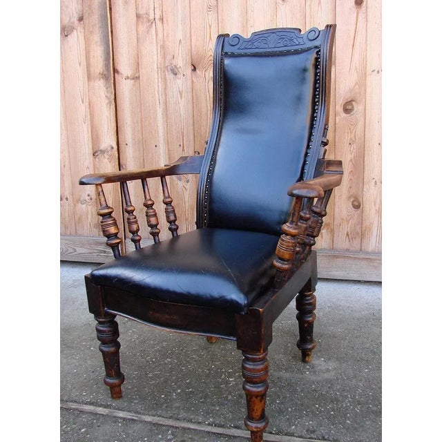 19th Century Oak Armchair For Sale - Image 12 of 14