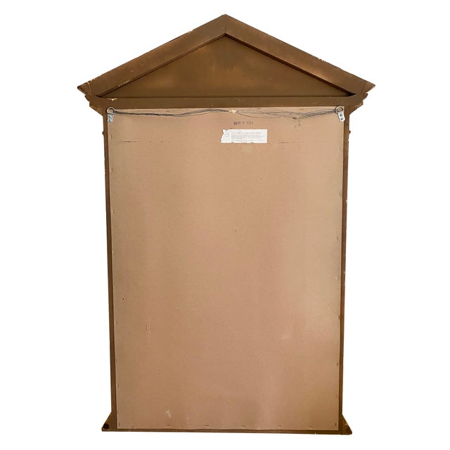 Black Large Traditional Neoclassical-Style Mirror, Made in Italy For Sale - Image 8 of 10