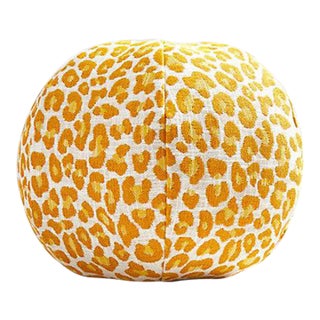 The House of Scalamandré Backyard Bengal Outdoor Sphere, Tangerine For Sale