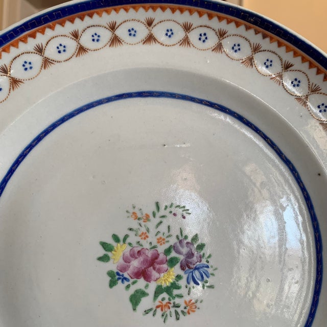 Chinese Export Porcelain Plate, Blue and White For Sale - Image 4 of 9