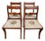 Antique Regency / Duncan Phyfe Style Needlepoint Upholstered Dining Side Chairs For Sale
