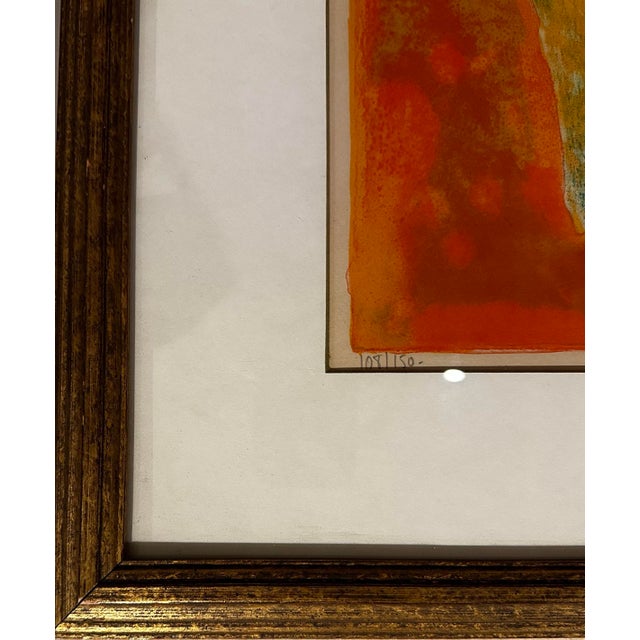 Printmaking Materials 1970s Guy Bardone - Original Signed Lithograph - Flower and Vase Still Life For Sale - Image 7 of 8