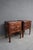 Pair of Statton Trutype Americana nightstands in solid cherry. One drawer over a two-door cabinet with brass hardware....