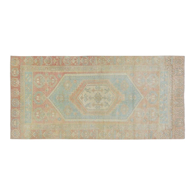 Vintage Turkish Anatolian Hand Knotted Wool Rug, 3'x6'3'' For Sale