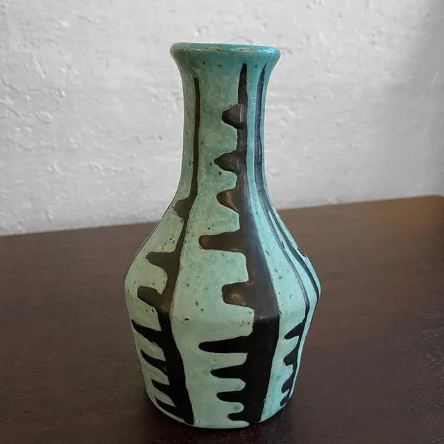 1960s Tribal Style Modern Art Pottery Vase by Livia Gorka For Sale - Image 4 of 12