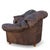 Late 20th Century Slouchy Overstuffed Leather Lounge Chairs in Chocolate Brown - Pair For Sale - Image 11 of 18