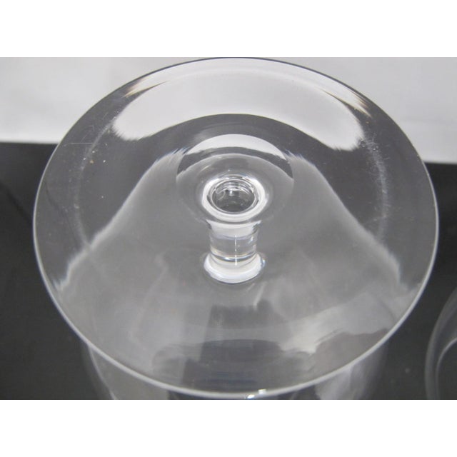 Steuben Steuben Hand Blown Glass Century Pattern 6 1/4" Brandy Snifter Goblet Set of 2 For Sale - Image 4 of 6