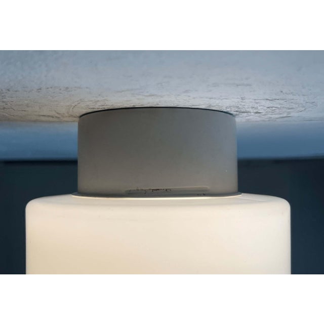 Mid-Century Modern Minimalist German Ceiling Glass Lamps from Kaiser Leuchten, 1960s, Set of 2 For Sale - Image 12 of 18