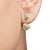 14K Rose Gold 1.00 Cttw Diamond Double Cone Jacket Stud Earring (G-H Color, SI1-SI2 Clarity) For Sale - Image 4 of 5