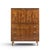Bert England Mid Century Walnut and Brass Armoire This armoire measures: 37 wide x 20 deep x 49.5 inches high Fair Vintage...