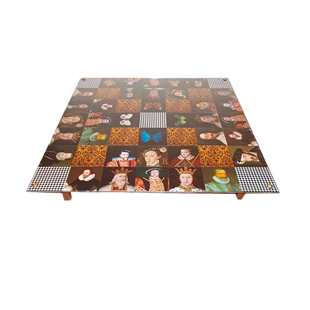 Checkered King Coffee Table from Cappa E Spada For Sale