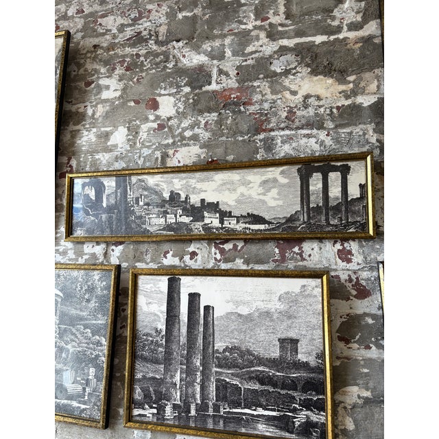 Set of 7 Vintage European Architecture Prints From a Prominent New Jersey Estate For Sale - Image 10 of 12