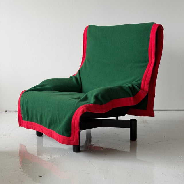 Textile 1980s Sinbad Chair + Ottoman by Vico Magistretti for Cassina For Sale - Image 7 of 12