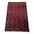 Red Turkmen Bokhara Hand-Knotted Wool Rug - 3'6" X 5'3" For Sale