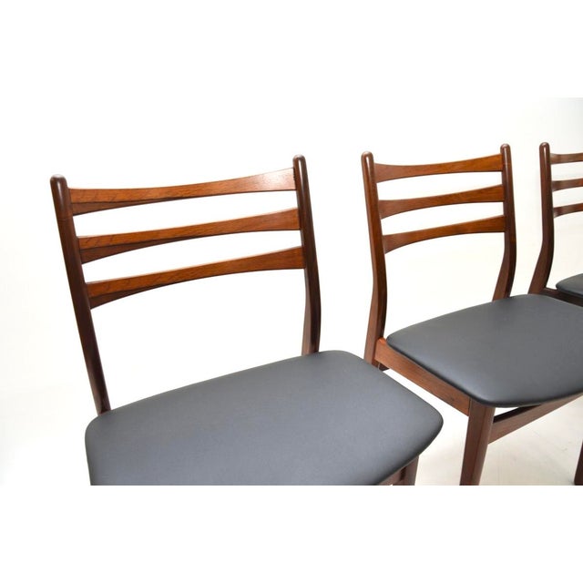 Mid-Century Modern Vintage Danish Dining Chairs, 1960s, Set of 6 For Sale - Image 3 of 10