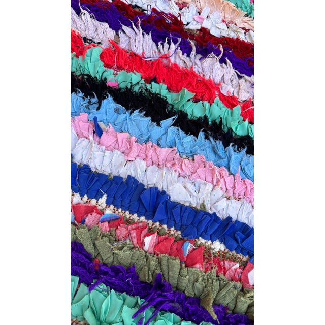 1980s 1980s Moroccan Colorful Vintage Rug - 3'3" X 6'0" Ft For Sale - Image 5 of 9