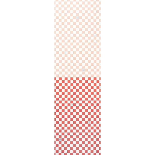 Schumacher X Backdrop Gambit Panel Wallpaper In Earthy Pink & Red For Sale