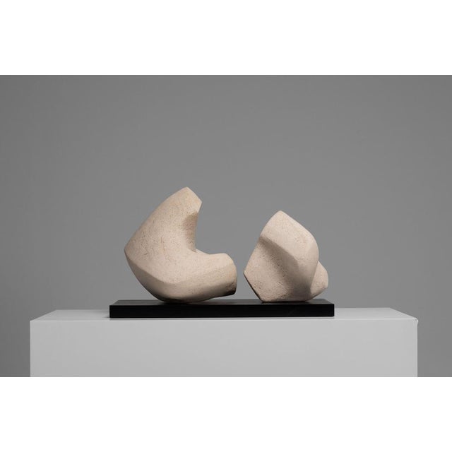 Dutch Abstract Clay Sculpture by Ysermans, 1978 For Sale - Image 11 of 17