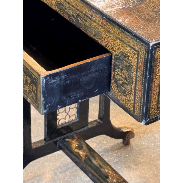 19th Century Chinoiserie Game Table With Reversible Top For Sale - Image 10 of 17