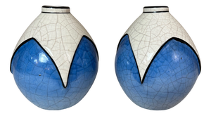 Vintage Vases from Longwy, 1930, Set of 2
