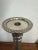 Vintage Hammered Metal Tall Taper Candle Holder Candlestick Silver Tone Decor For Sale In Philadelphia - Image 6 of 11