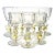 Vintage Mid 20th Century Hand Blown Venetian Glass Goblets- Set of 10 For Sale