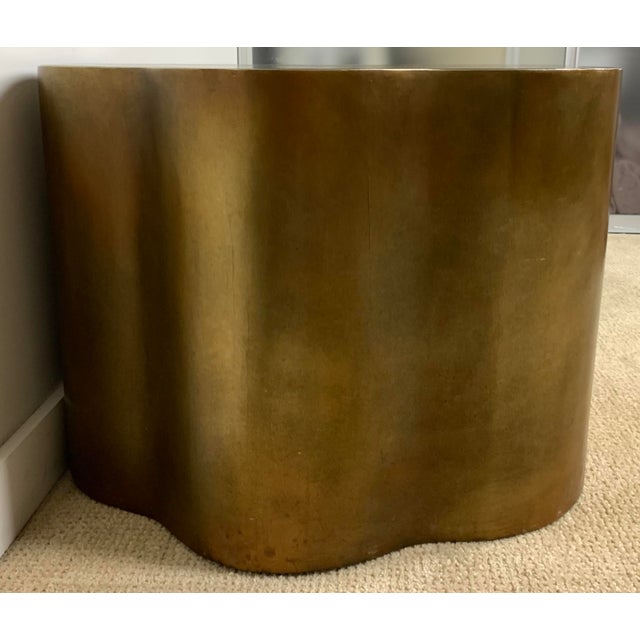 Late 20th Century Contemporary Molded Resin Biomorphic Side Table For Sale - Image 9 of 10