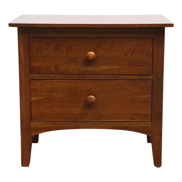 Ethan Allen American Impressions Collection Solid Cherry 24" Two Drawer Nightstand 24-5406 For Sale