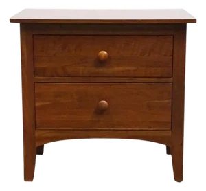 Ethan Allen American Impressions Collection Solid Cherry 24" Two Drawer Nightstand 24-5406