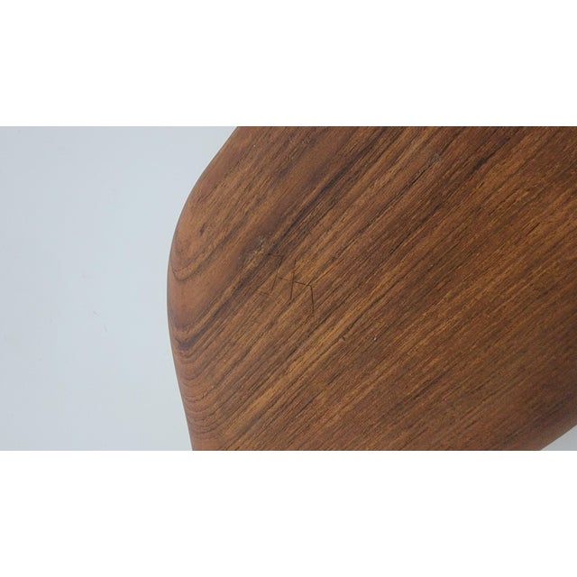 Vintage Teak Milan Style Carved Bowl For Sale - Image 9 of 9