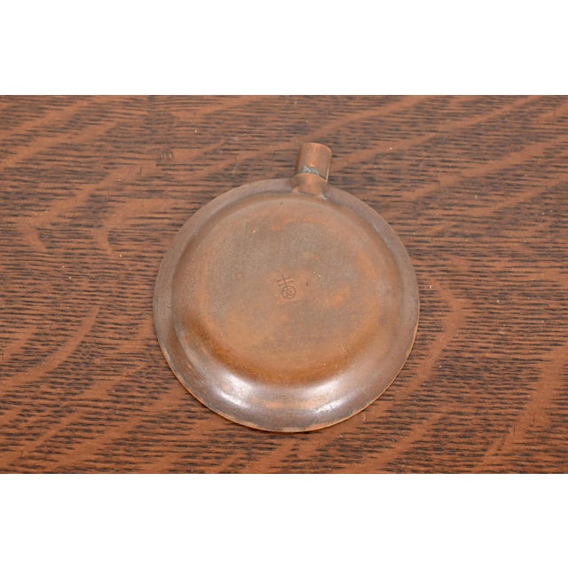 Copper Roycroft Arts & Crafts Copper Ashtray or Catchall For Sale - Image 8 of 11