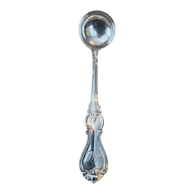 Antique Circa 1847 Sterling Silver John Muir Jr. Sauce Ladle. Monogram "Ml" For Sale