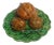 Antique Majolica Trompe l'Oeil Walnut Plate For Sale
