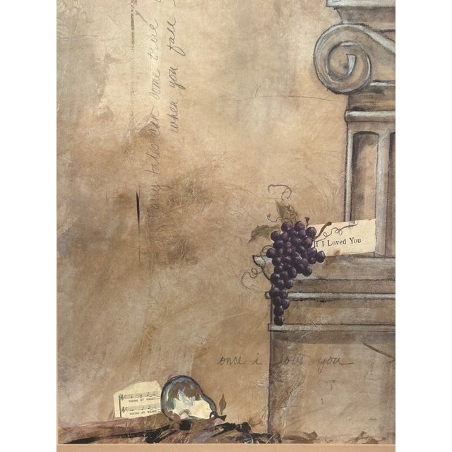 1980s Large “Young at Heart” Framed Wall Art Print by Susan B. Parker For Sale - Image 5 of 9