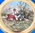 Ceramic Antique Royal Vienna Porcelain 10.5" Cabinet Plate by H. Seele — "Arcadian Scenery" For Sale - Image 7 of 10