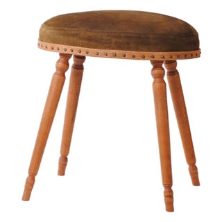 Antique French Farmhouse Stool, 1800s For Sale