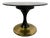 Round Table in Mahogany and Brass, 1950 For Sale