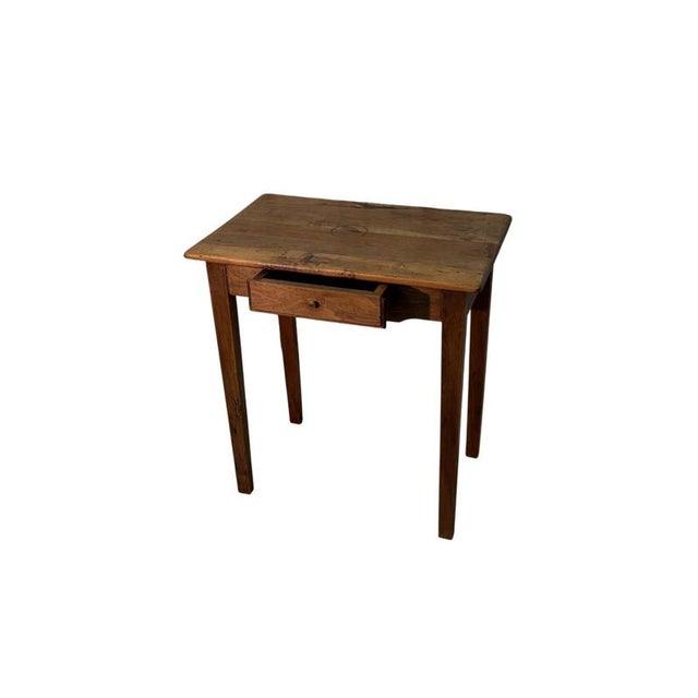 Tall 19th Century Walnut Coffee Table with Drawer For Sale - Image 4 of 5