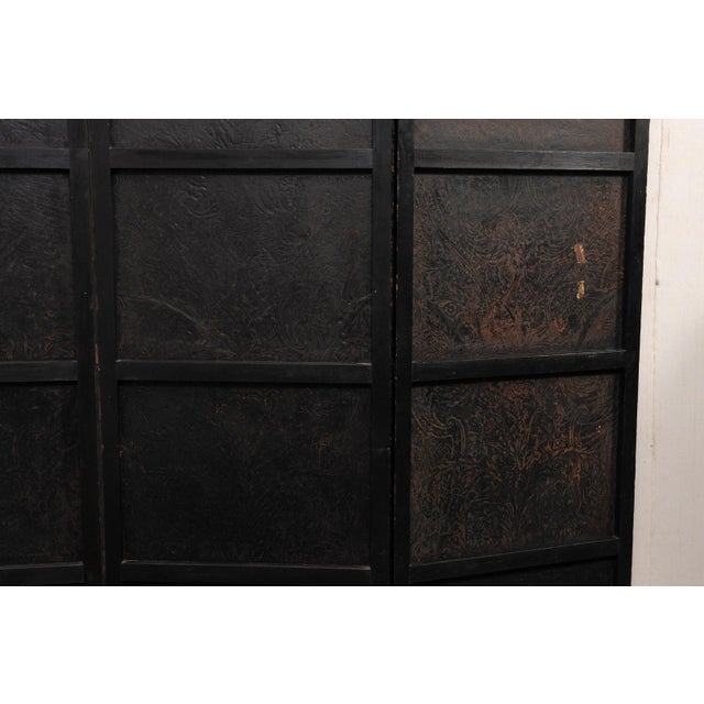 Mid 20th Century Italian Leather Room Divider, 9.5' X 7' Tall For Sale - Image 13 of 13